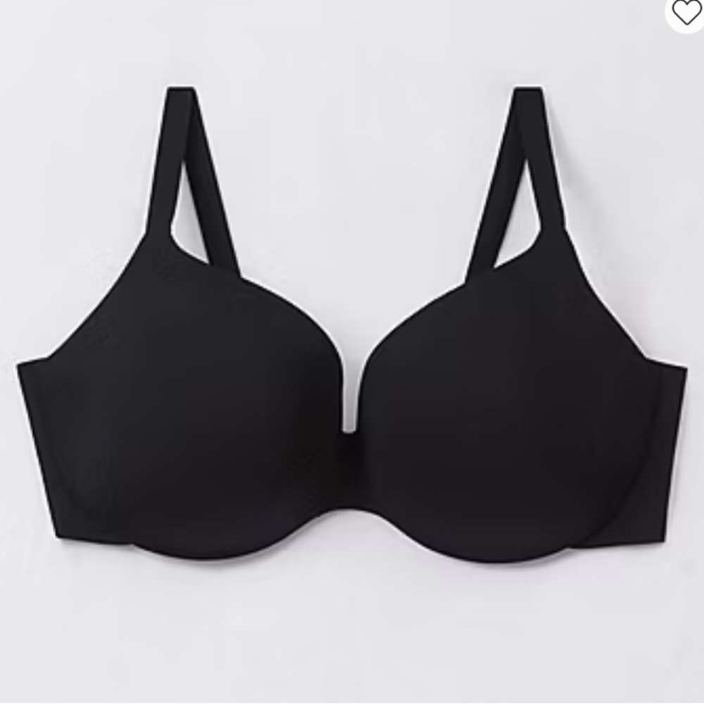 Ambrielle Black Bra with Wide Straps, Molded Cups & Underwire - Picture 3 of 8